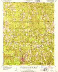 Farmerville 1952 topographic map thumbnail