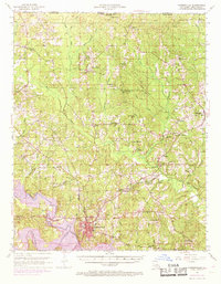 Farmerville 1952 topographic map thumbnail