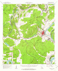 Ferriday topographic map thumbnail