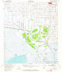 Forked Island 1955 topographic map thumbnail