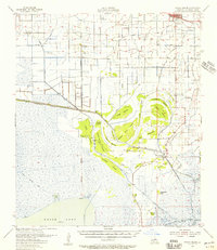 Forked Island 1955 topographic map thumbnail