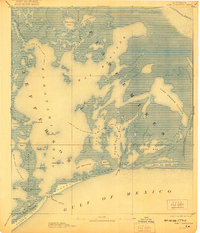 Fort Livingston 1893 topographic map thumbnail