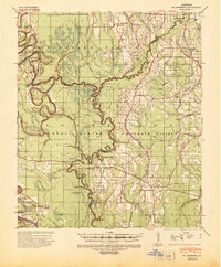 Fort Necessity 1939 topographic map thumbnail