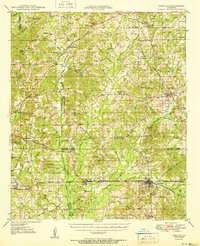 Gibsland 1950 topographic map thumbnail