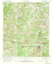 Gibsland 1949 topographic map thumbnail