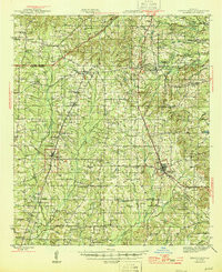Grand Cane 1945 topographic map thumbnail