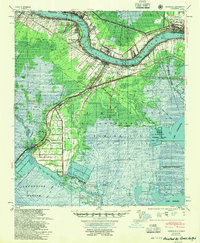 Hahnville 1955 topographic map thumbnail