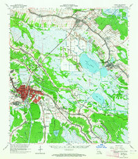 Houma 1963 topographic map thumbnail