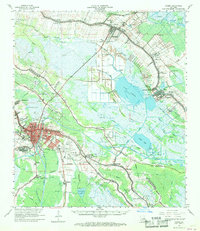 Houma 1963 topographic map thumbnail