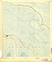 Houma 1892 topographic map thumbnail