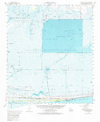 Johnsons Bayou 1955 topographic map thumbnail