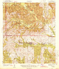 Kisatchie 1943 topographic map thumbnail