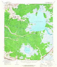 Lac Des Allemands 1962 topographic map thumbnail