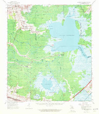 Lac Des Allemands 1962 topographic map thumbnail
