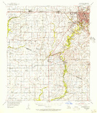 Lafayette 1955 topographic map thumbnail