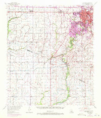 Lafayette 1955 topographic map thumbnail