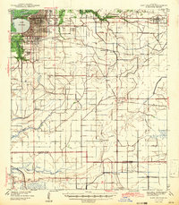 Lake Charles 1942 topographic map thumbnail