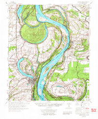 Lake Providence 1972 topographic map thumbnail