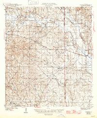 Leander 1943 topographic map thumbnail