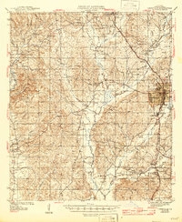 Leesville 1946 topographic map thumbnail