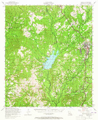 Leesville 1954 topographic map thumbnail