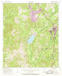 Leesville 1954 topographic map thumbnail