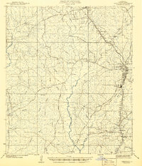Leesville 1941 topographic map thumbnail