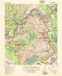 Marksville 1940 topographic map thumbnail