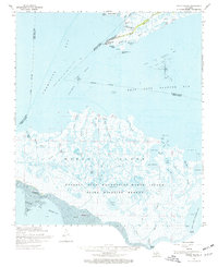 Marsh Island 1968 topographic map thumbnail