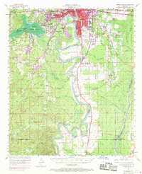 Monroe South 1957 topographic map thumbnail