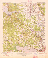 Mooringsport 1948 topographic map thumbnail