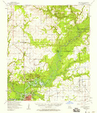 Moss Bluff 1957 topographic map preview