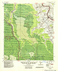 Napoleonville 1953 topographic map thumbnail