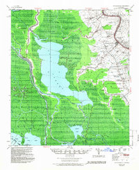 Napoleonville 1953 topographic map thumbnail