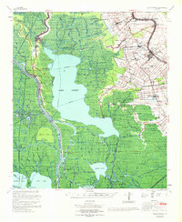 Napoleonville 1967 topographic map thumbnail