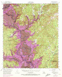 Negreet 1954 topographic map thumbnail