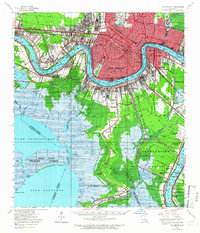 New Orleans 1950 topographic map thumbnail