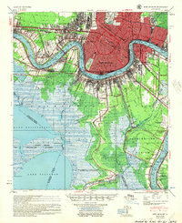 New Orleans 1954 topographic map thumbnail