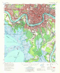 New Orleans 1967 topographic map thumbnail
