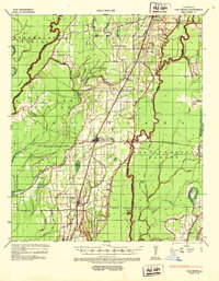 Oak Grove 1935 topographic map thumbnail