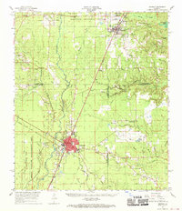 Oakdale 1968 topographic map thumbnail