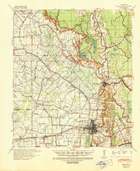 Opelousas 1939 topographic map thumbnail