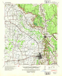 Opelousas 1939 topographic map thumbnail