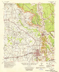 Opelousas 1956 topographic map thumbnail