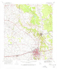 Opelousas 1970 topographic map thumbnail