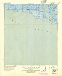 Oyster Bayou 1935 topographic map thumbnail