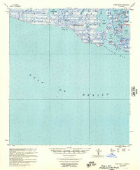 Oyster Bayou 1957 topographic map thumbnail