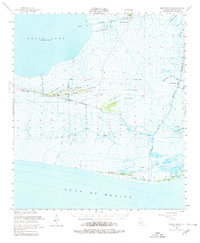 Pecan Island 1951 topographic map thumbnail