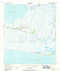 Pecan Island 1951 topographic map thumbnail