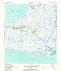 Pecan Island 1951 topographic map thumbnail